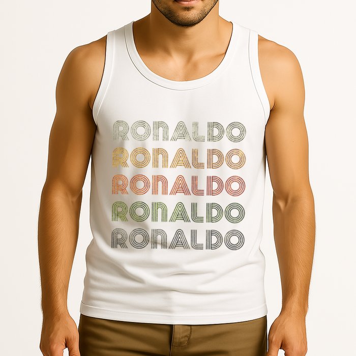 Love Heart R.O.N.A.L.D.O Grunge Style Black R.O.N.A.L.Do Tank Top