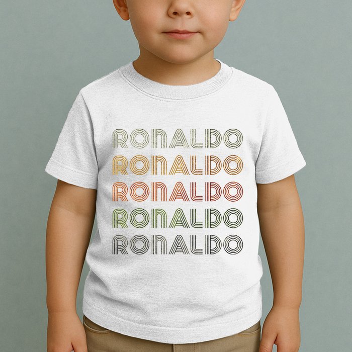 Love Heart R.O.N.A.L.D.O Grunge Style Black R.O.N.A.L.Do Toddler T-Shirt