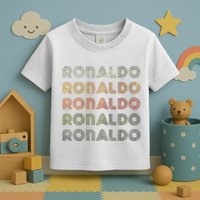 Love Heart R.O.N.A.L.D.O Grunge Style Black R.O.N.A.L.Do Toddler T-Shirt