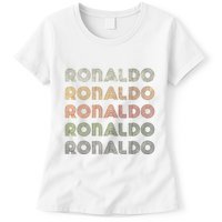 Love Heart R.O.N.A.L.D.O Grunge Style Black R.O.N.A.L.Do Womens T-Shirt
