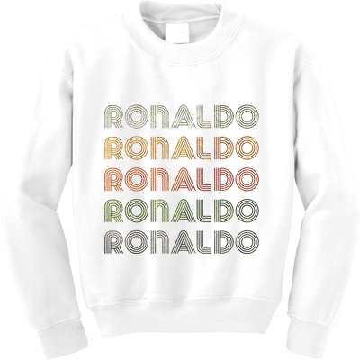 Love Heart R.O.N.A.L.D.O Grunge Style Black R.O.N.A.L.Do Kids Sweatshirt