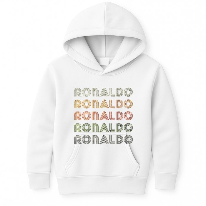 Love Heart R.O.N.A.L.D.O Grunge Style Black R.O.N.A.L.Do Kids Hoodie