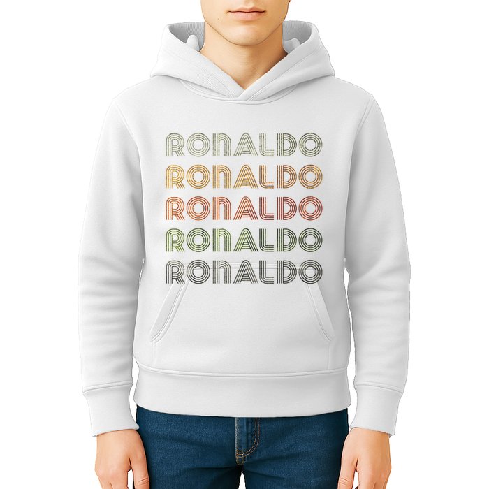 Love Heart R.O.N.A.L.D.O Grunge Style Black R.O.N.A.L.Do Kids Hoodie