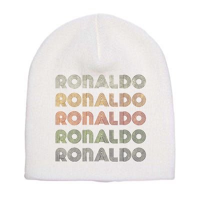 Love Heart R.O.N.A.L.D.O Grunge Style Black R.O.N.A.L.Do Short Acrylic Beanie