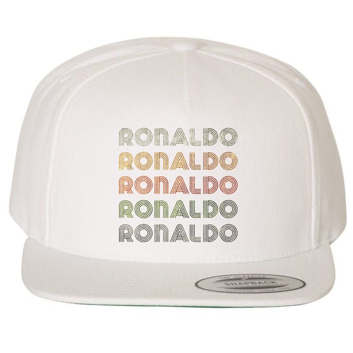 Love Heart R.O.N.A.L.D.O Grunge Style Black R.O.N.A.L.Do Wool Snapback Cap