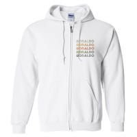 Love Heart R.O.N.A.L.D.O Grunge Style Black R.O.N.A.L.Do Full Zip Hoodie