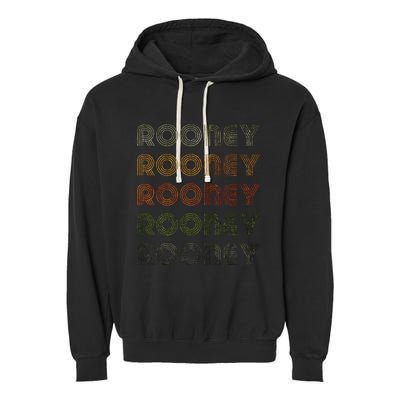 Love Heart Rooney Grunge Vintage Style Black Rooney Garment-Dyed Fleece Hoodie