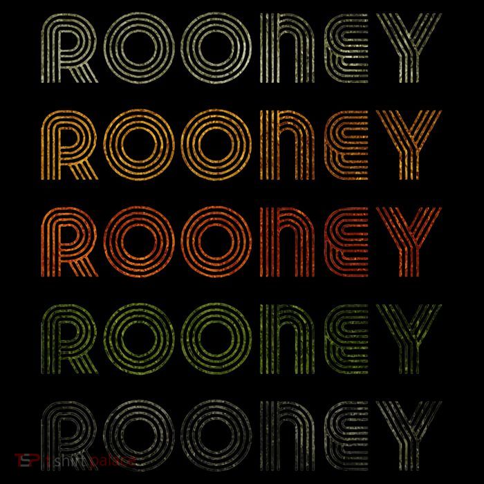 Love Heart Rooney Grunge Vintage Style Black Rooney T-Shirt