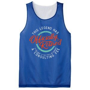 Legend Has Retired Funny Retirement Retired Mesh Reversible Basketball Jersey Tank