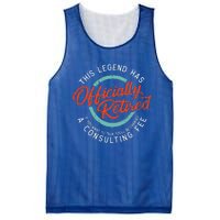 Legend Has Retired Funny Retirement Retired Mesh Reversible Basketball Jersey Tank