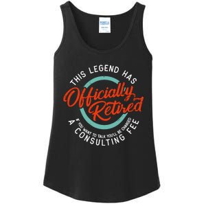 Legend Has Retired Funny Retirement Retired Ladies Essential Tank