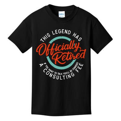 Legend Has Retired Funny Retirement Retired Kids T-Shirt