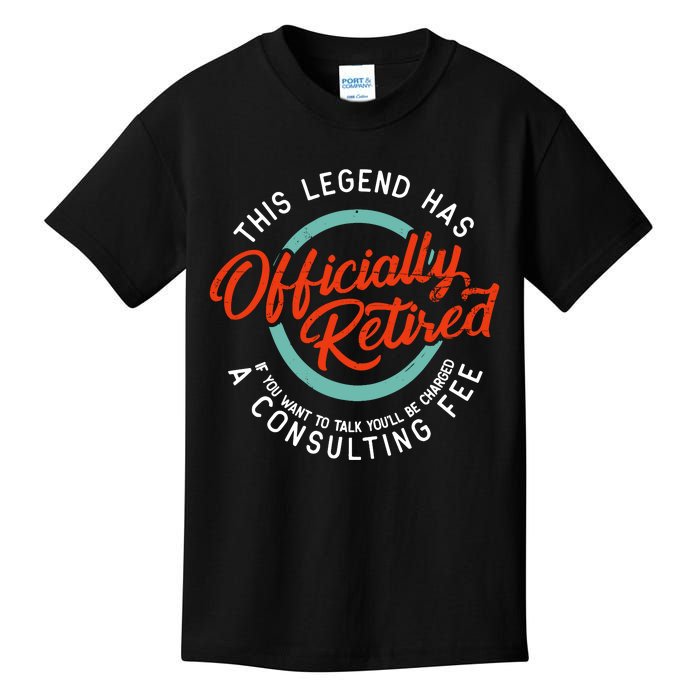 Legend Has Retired Funny Retirement Retired Kids T-Shirt