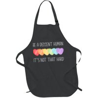 LGBT Heart Retro Be A Decent Human It's Not That Hard Apron