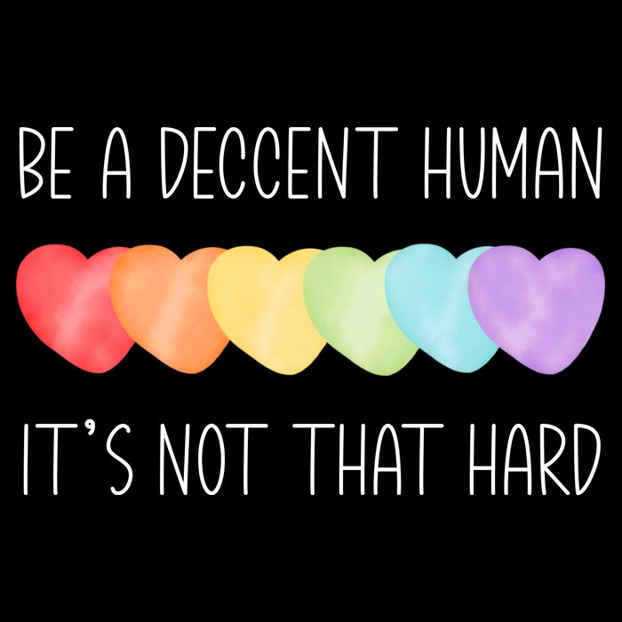 LGBT Heart Retro Be A Decent Human It's Not That Hard Impact Tech Backpack
