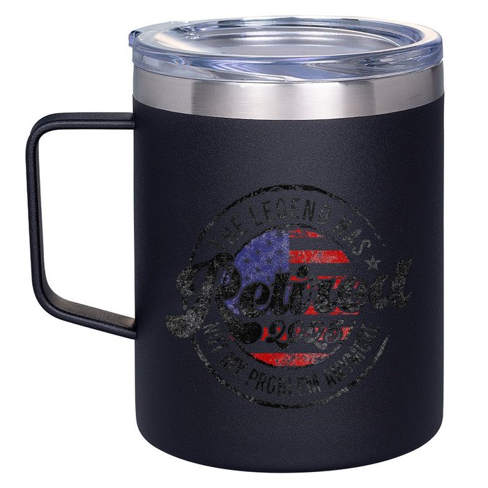 Legend Has Retired 2025 Not My Problem Anymore Retirement Gift 12oz Stainless Steel Coffee Mug