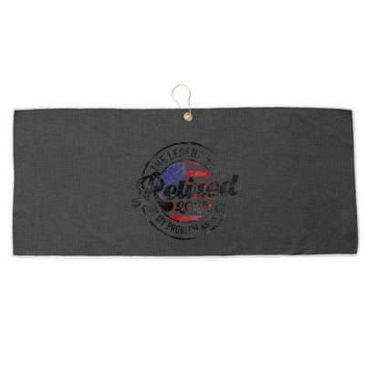 Legend Has Retired 2025 Not My Problem Anymore Retirement Gift Large Microfiber Waffle Golf Towel