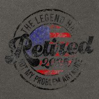 Legend Has Retired 2025 Not My Problem Anymore Retirement Gift Cotton Canvas Backpack