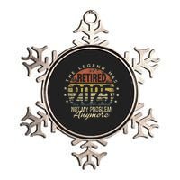 Legend Has Retired 2025 Not My Problem Anymore Retirement Gift Metallic Star Ornament