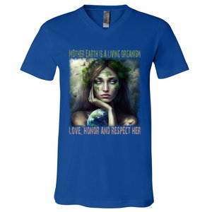 Love Honor Respect Your Mother Earth Gift V-Neck T-Shirt