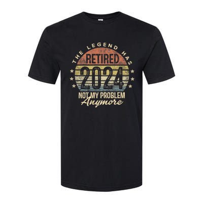 Legend Has Retired 2024 Not My Problem Anymore Retirement Softstyle CVC T-Shirt