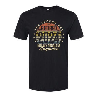 Legend Has Retired 2024 Not My Problem Anymore Retirement Softstyle CVC T-Shirt