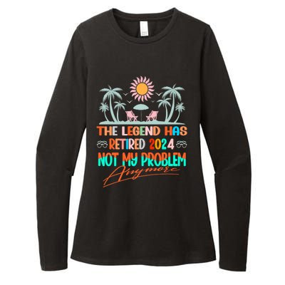 Legend Has Retired 2024 Not My Problem Anymore Womens CVC Long Sleeve Shirt