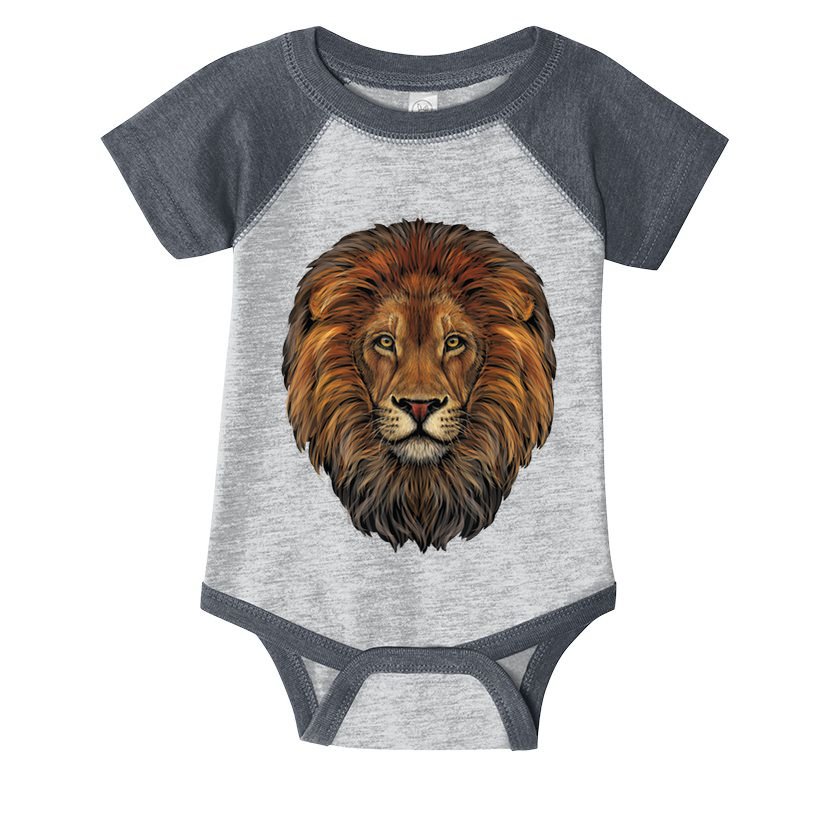 Lion Head Realistic For Lovers Of Lions King African Animal Infant Baby Jersey Bodysuit