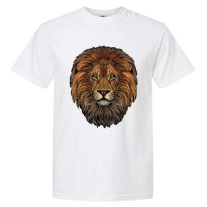 Lion Head Realistic For Lovers Of Lions King African Animal Garment-Dyed Heavyweight T-Shirt