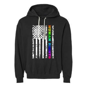 Lgbt Hu Rights Gift Garment-Dyed Fleece Hoodie