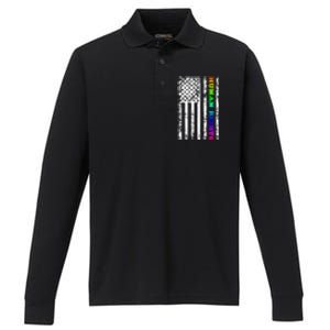 Lgbt Hu Rights Gift Performance Long Sleeve Polo