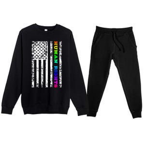 Lgbt Hu Rights Gift Premium Crewneck Sweatsuit Set