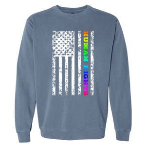 Lgbt Hu Rights Gift Garment-Dyed Sweatshirt