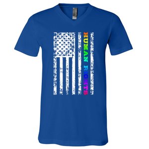 Lgbt Hu Rights Gift V-Neck T-Shirt