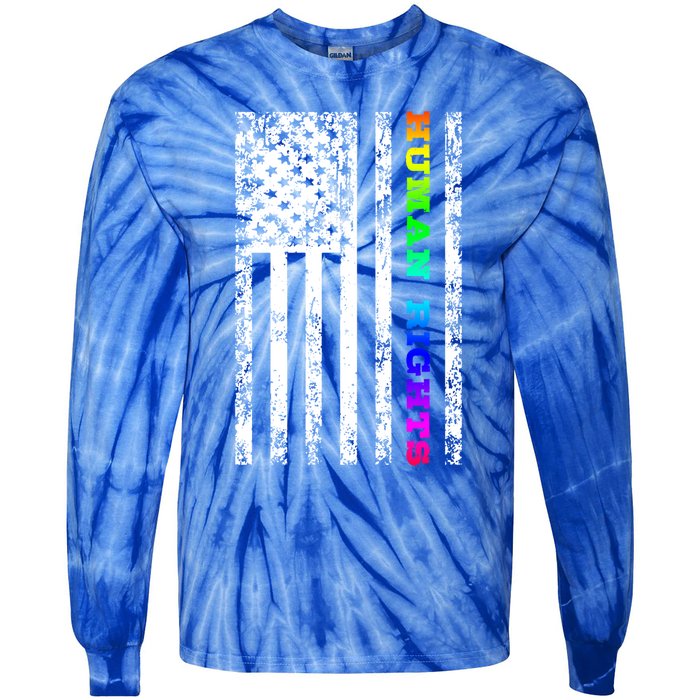 Lgbt Hu Rights Gift Tie-Dye Long Sleeve Shirt