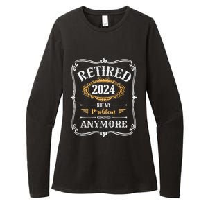 Legend Has Retired 2024 Not My Problem Anymore Womens CVC Long Sleeve Shirt