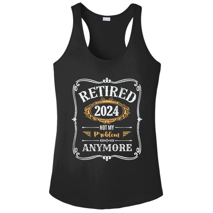 Legend Has Retired 2024 Not My Problem Anymore Ladies PosiCharge Competitor Racerback Tank