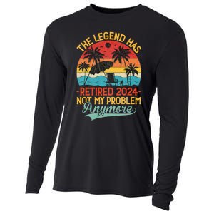 Legend Has Retired 2024 Not My Problem Anymore Cooling Performance Long Sleeve Crew