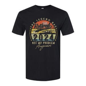 Legend Has Retired 2024 Not My Problem Anymore Softstyle CVC T-Shirt