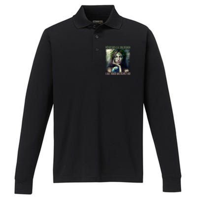 Love Honor Respect Your Mother Earth Gift Performance Long Sleeve Polo