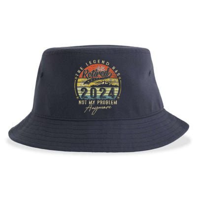 Legend Has Retired 2024 Not My Problem Anymore Retirement Sustainable Bucket Hat