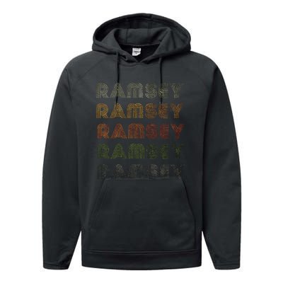 Love Heart Ramsey Grungevintage Style Black Ramsey Performance Fleece Hoodie