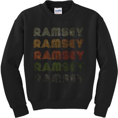 Love Heart Ramsey Grungevintage Style Black Ramsey Kids Sweatshirt