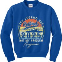 Legend Has Retired 2025 Not My Problem Anymore Kids Sweatshirt