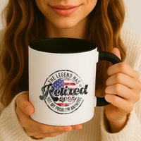 Legend Has Retired 2025 Not My Problem Anymore Retirement Mug
