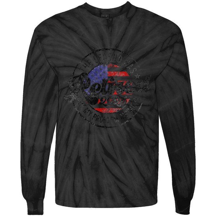 Legend Has Retired 2025 Not My Problem Anymore Retirement Tie-Dye Long Sleeve Shirt