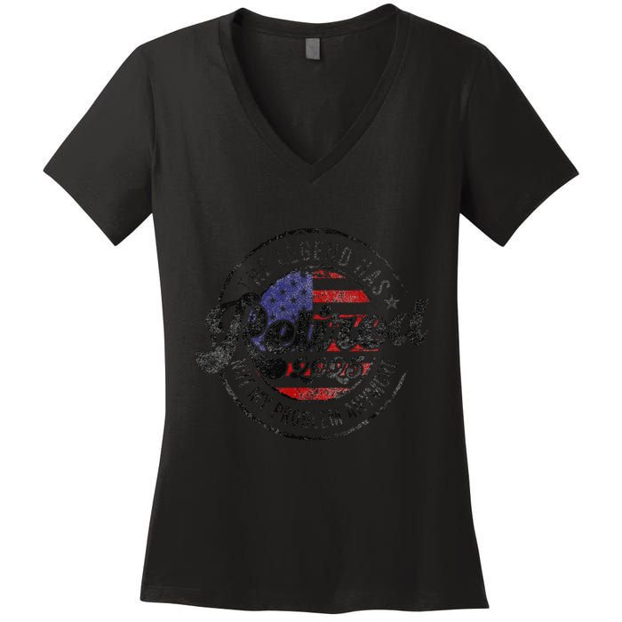 Legend Has Retired 2025 Not My Problem Anymore Retirement Women's V-Neck T-Shirt