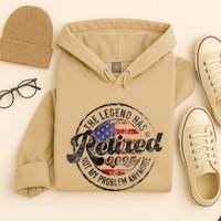 Legend Has Retired 2025 Not My Problem Anymore Retirement Hoodie