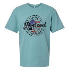 Legend Has Retired 2025 Not My Problem Anymore Retirement Sueded Cloud Jersey T-Shirt