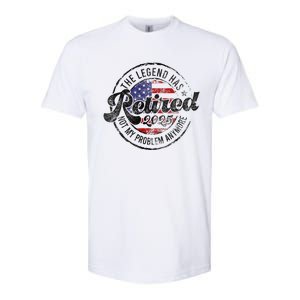 Legend Has Retired 2025 Not My Problem Anymore Retirement Softstyle CVC T-Shirt